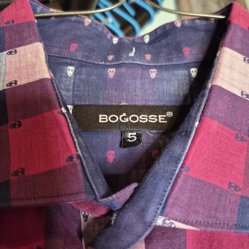 Bogosse Men's Casual Multicolor Button Down Shirt
